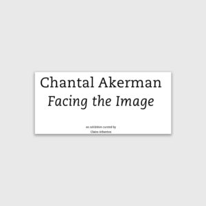 ‘Chantal Akerman. Facing the Image’