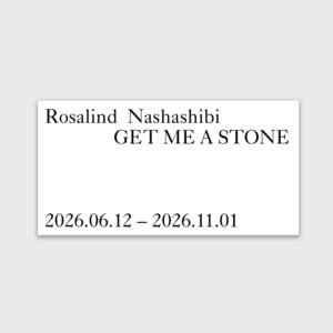 'Rosalind Nashashibi. Get Me A Stone'